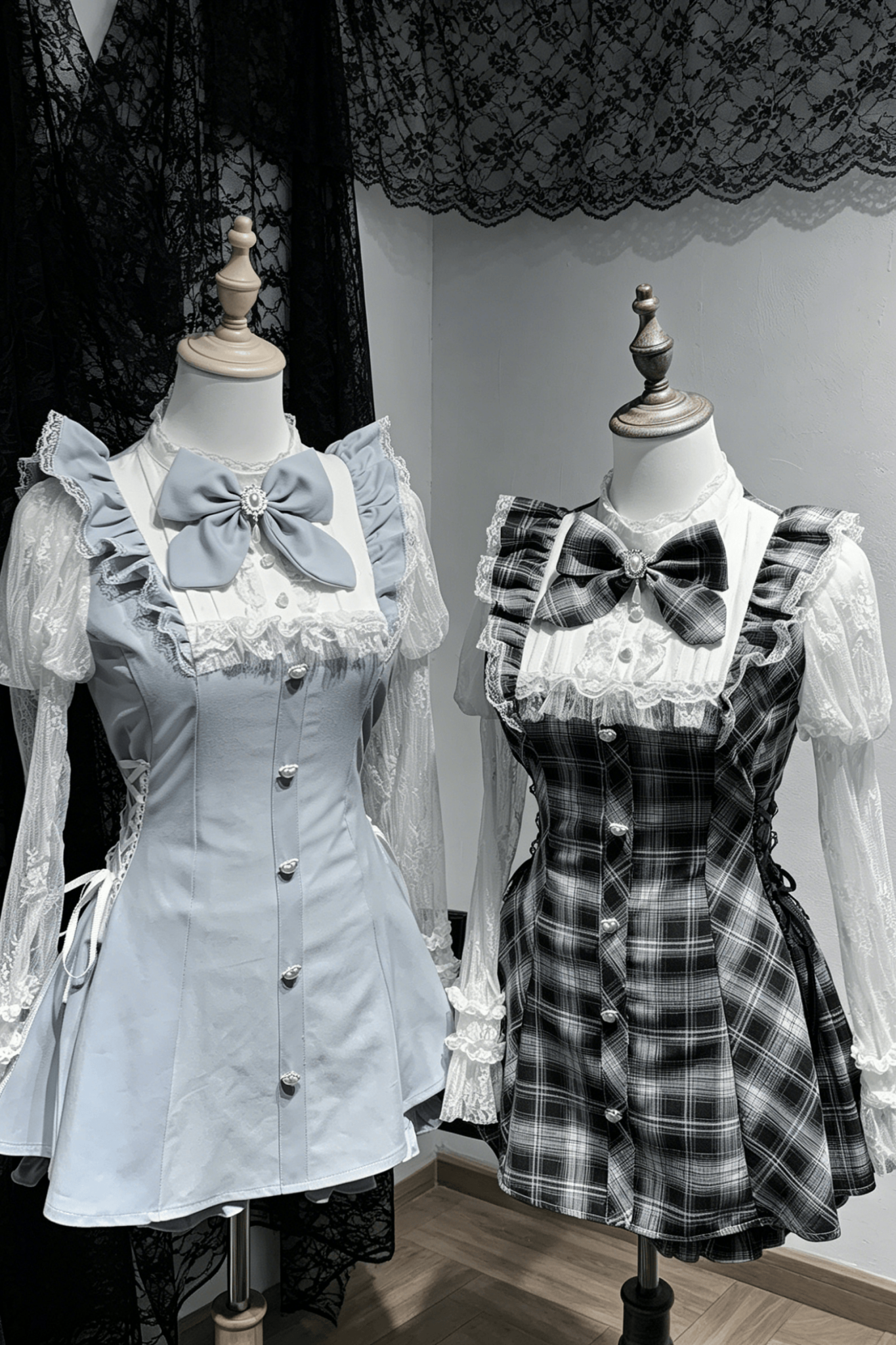 White Wings Praise Ryousangata Lace Kawaii Set - LolitaEra