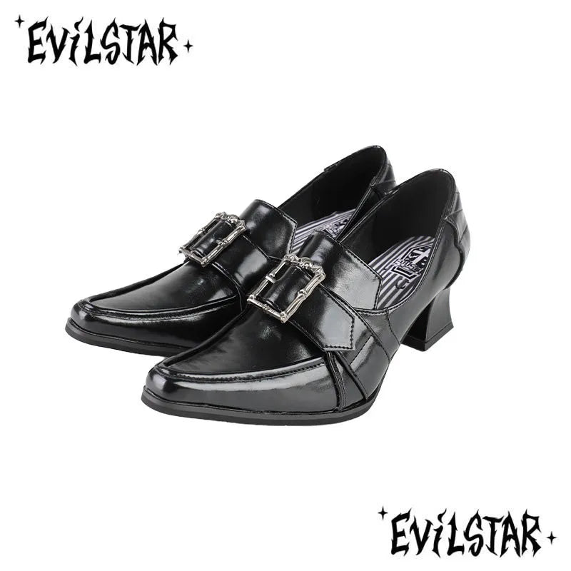 Wineglass square toe heels, retro Mary Jane shoes, (Physicals), Lolita style