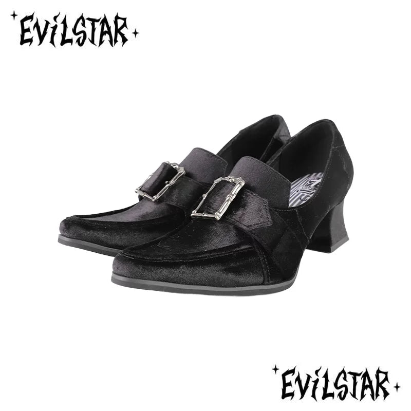 Wineglass square toe heels, retro Mary Jane shoes, (Physicals), Lolita style
