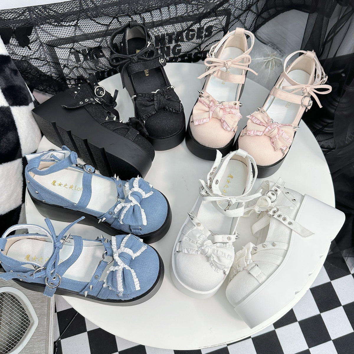 Witch Lolita Subculture Round Toe Gothic Platform Shoes - LolitaEra