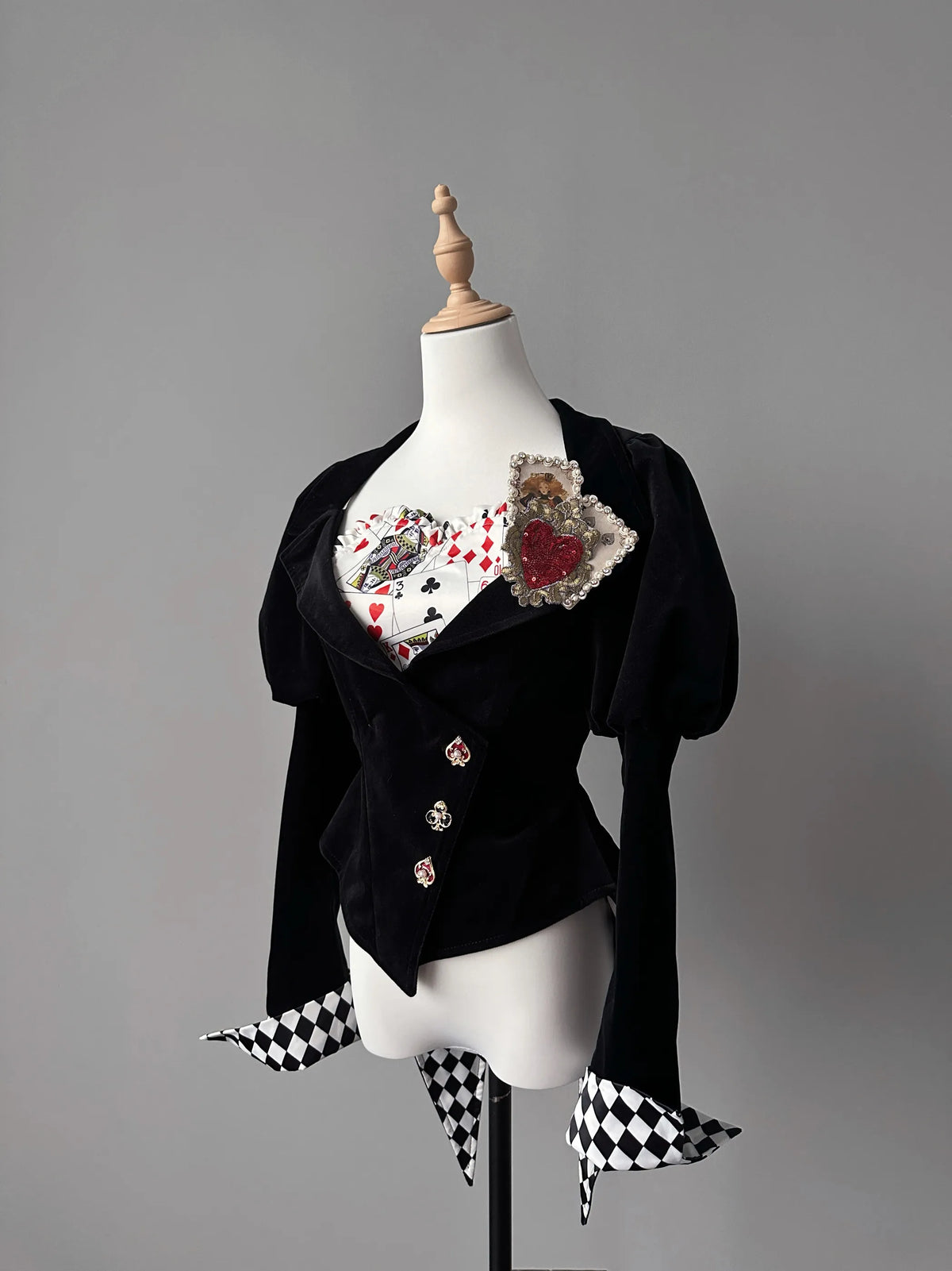 Women's Alice Mr. Rabbit Playing Card Lolita Jacket
