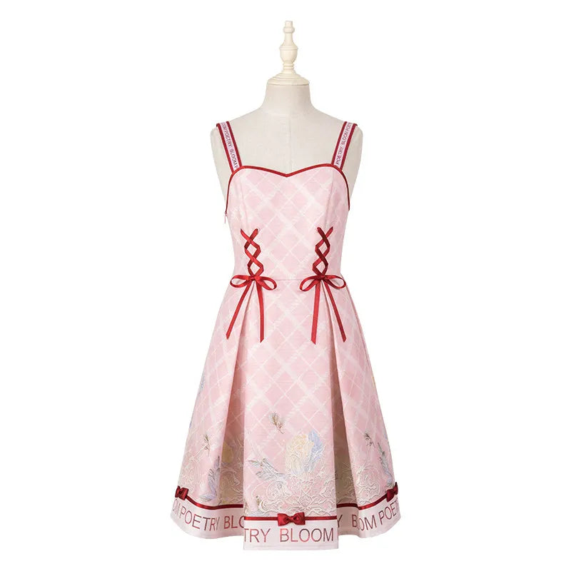 Women's December Warm Sweet Poet Blooms Knit JSK Lolita Dress