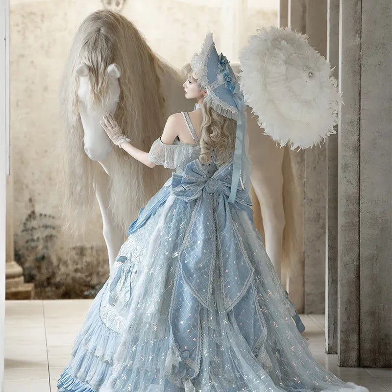 Women's Sweet Bridal Princess Lolita Dress Set